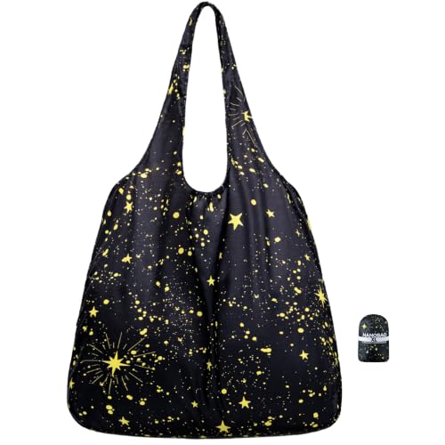 Nanobag XL 25L Tote Foldable Packable Reusable Grocery Shopping Bag - color: Stars