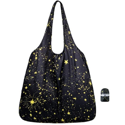 Nanobag XL 25L Tote Foldable Packable Reusable Grocery Shopping Bag - color: Stars