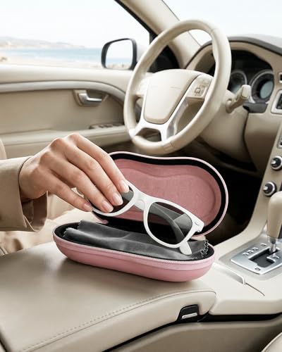 ProCase Sunglasses Case, Hard Shell Glasses Case for Men Women -Lightpink - color: Lightpink