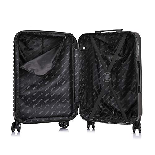 InUSA ALLY 28-Inch Large Hardside Spinner Luggage TSA Lock Durable Black - color: Black, size: 28 Inch