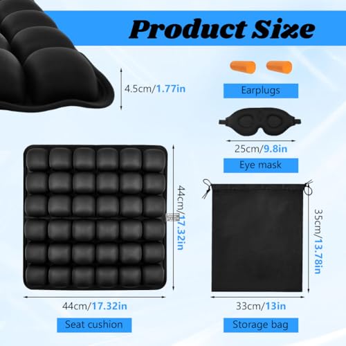 Travel Cushion Airplane Seat,Inflatable Air Seat Cushion for Long Flight