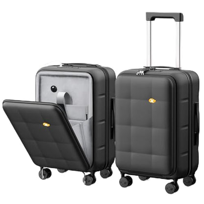 MGB Hardshell Carry on Luggage with Front Compartment, 20"- Charcoal Grey - color: Charcoal Grey, size: Carry-On 20 inch