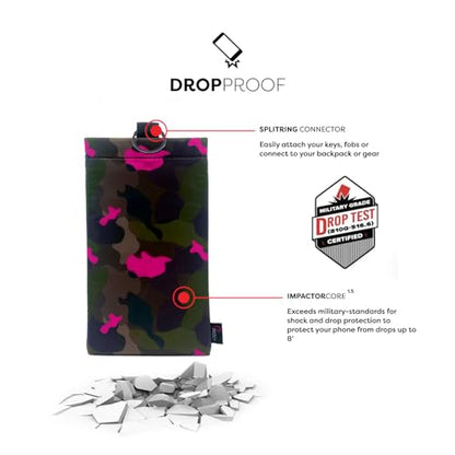 PHOOZY Apollo II Thermal Phone Case with NASA-Derived Technology - Extends Battery Life 4X in Hot or Cold Weather - Military Grade 8-Foot Drop Protection Insulated Pouch - Medium Pink Camo - color: Apollo II Pink Camo, size: MEDIUM
