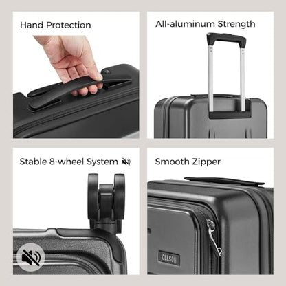 Carry on Luggage Expandable Travel Luggage Top Opening Suitcase with TSA Lock and Usb Built in,Lightweight Rolling Suitcases with Spinner Wheels,PC Hard Shell Suitcases