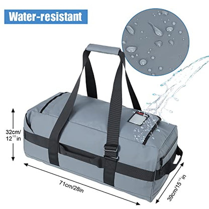 MIER 40L/60L/90L Water Resistant Backpack Duffel, Heavy Duty Duffle Bags - color: Gray, size: 90l