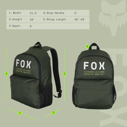 Fox Racing Clean Up Backpack Dark Sage Green - color: Dark Sage Green