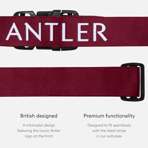 Antler Adjustable Hardside Luggage Strap, Heather Purple, 67x1.4 - color: Heather Purple