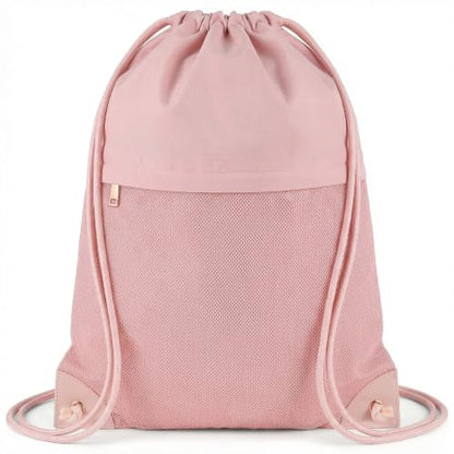 TILYMOL Drawstring Backpack for Sports - Small Gym Bag for Men & Women - color: 1 Pack-pink