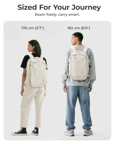 BAGSMART Travel Backpack for Women, 15.6 Inch Carry On Bag, Brown - color: Brown, size: 15.6 Inch