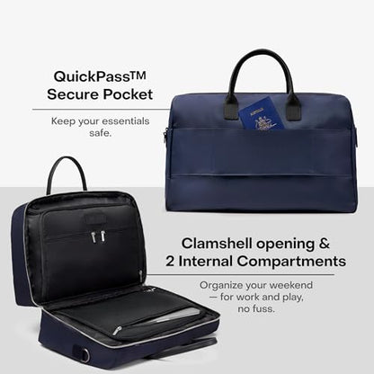 July Carry All Split Weekender, Carry On Bag - color: French Navy