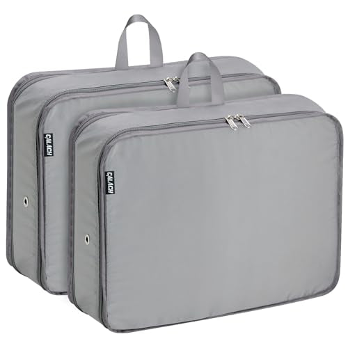 Packing Cubes for Travel Packing Organizers Compression Travel Cubes, Grey - color: Grey