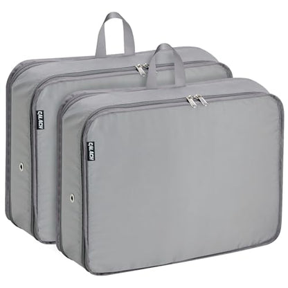 Packing Cubes for Travel Packing Organizers Compression Travel Cubes, Grey - color: Grey