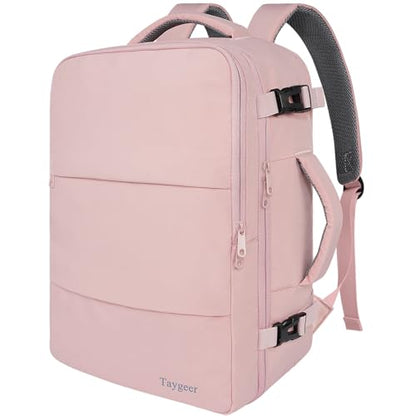 Taygeer Laptop Backpack for Women, TSA Friendly 40l Carry On Mochila - color: Amourpink, size: X-Large