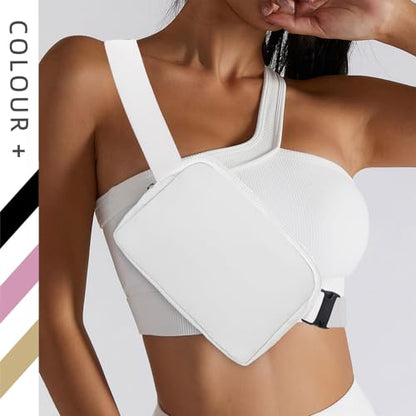 Fanny Pack for Women and Men, 1L Mini Nylon Belt Bag, White - color: White