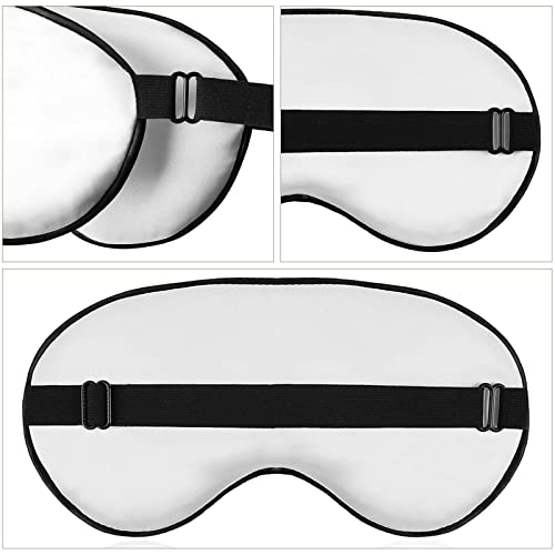 Custom Eye Mask for Men Women Personalized Adjustable Sleep Mask | Add Your Photo Text Logo Adjustable Strap Eyeshade for Sleeping Travel Work, PureBlack - color: Pureblack