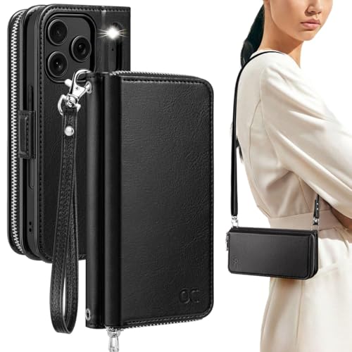 OCASE Crossbody Wallet Case for iPhone 18 Pro Max/ 17 Pro Max, Black - color: Black, size: iPhone 17 Pro Max/ iPhone 18 Pro Max