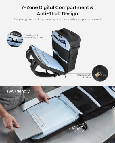 Portal 28L Travel Backpack TSA Carry On Laptop One-Bag Men Women - size: 28L