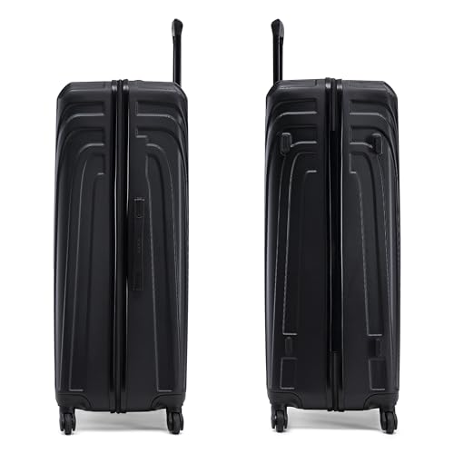 InUSA VASTY Luggage with Spinner Wheels | Durable Lightweight Hardside Suitcase, Travel Bag with Handle and Trolley, 32-Inch Extra-Large Checked Luggage | Black - color: Black, size: 32 Inch