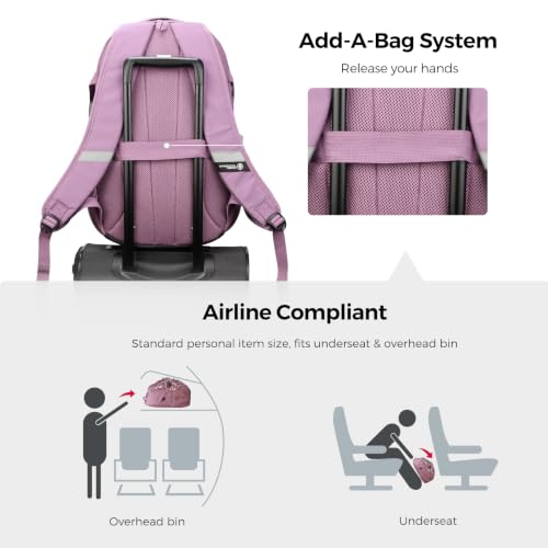 Swissdigital Design Laptop Backpack for Men with USB Charging Port SD803-93 - color: Pink Camo