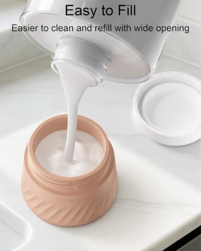 Quatish 6 Pack Travel Size Containers for Toiletries, 2oz, Apricot - color: Apricot, size: 2 Ounces