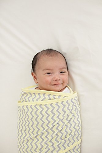 Miracle Blanket Swaddle Wrap, Baby Swaddle for Newborns, Aqua Stars - color: Aqua Stars