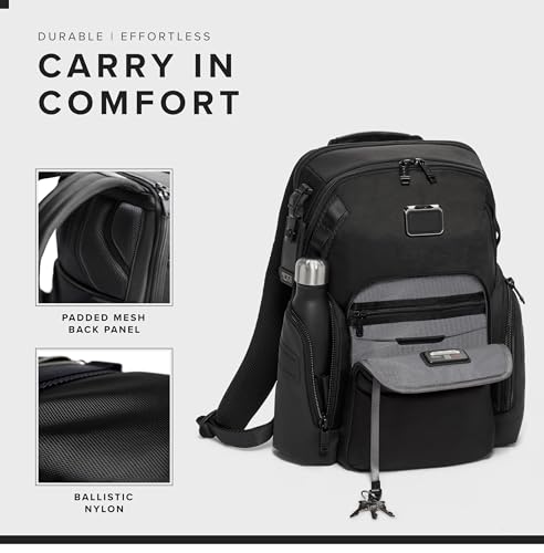 TUMI - Alpha Bravo Navigation Backpack - Everyday Travel Backpack - Fits Up to 15" Laptop - 16.0" X 14.0" X 7.3" - color: Black
