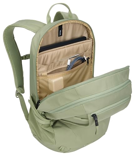 Thule EnRoute Backpack 23L, Elevated 15.6" Laptop Pocket, TPU Zip Pocket - color: Quiet Green, size: 23L