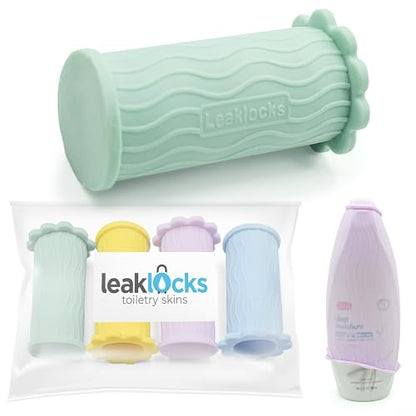 Rinseroo LeakLocks® Toiletry Skins™ Elastic Sleeve for Travel Container