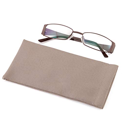 TRIUMPH VISION Eyeglass Case Glasses Case Soft Sunglass Pouch Sleeve 3 Pack - color: 3 Pack Grey