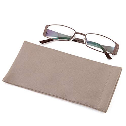 TRIUMPH VISION Eyeglass Case Glasses Case Soft Sunglass Pouch Sleeve 3 Pack - color: 3 Pack Grey