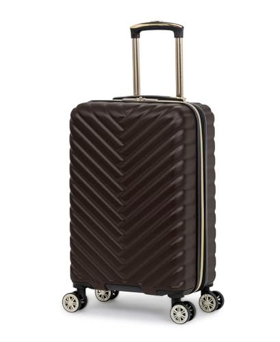 Kenneth Cole REACTION Madison Square Lightweight Hardside Chevron Expandable Spinner Luggage, Chocolate Brown, 2-Piece Set (20" & 28") - color: Chocolate Brown, size: 2-Piece Set (20" & 28")