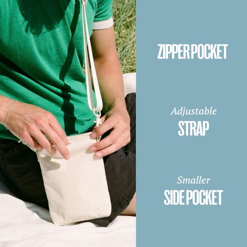 Thread Wallets Small Pocket Sling for Women & Men, Simple Purse and Bag for Concerts & Walking (Sand) - color: Sand