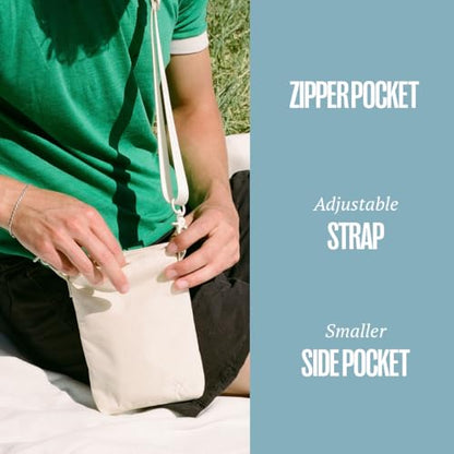 Thread Wallets Small Pocket Sling for Women & Men, Simple Purse and Bag for Concerts & Walking (Sand) - color: Sand