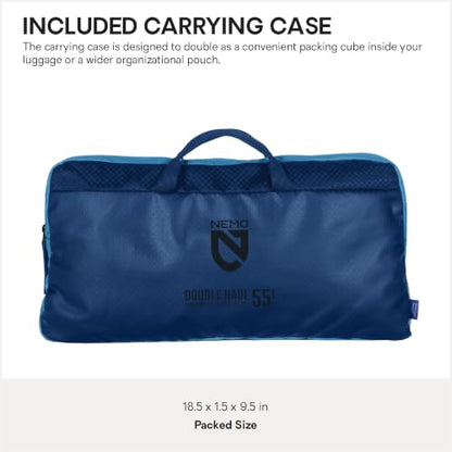 NEMO Equipment Double Haul Duffel & Tote Bag - Lake - 55L - color: Lake, size: 55L