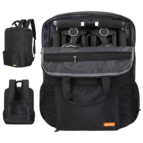 Mactso Stroller Travel Bag Compatible with GB Pockit and GB Pockit Air Plus All Terrain, Lightweight Stroller Travel Backpack for Airplane (Black, M) - color: Black, size: Medium