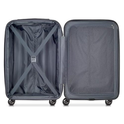 DELSEY PARIS Helium Aero Hardside Expandable Luggage with Spinner Wheels, Brushed Charcoal, 2-Piece Set (21/24) - color: Brushed Charcoal, size: 2-Piece Set (21/24)