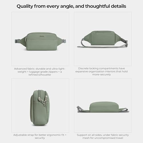 Travelon Anti-Theft Roam XL Belt Bag - color: Moss