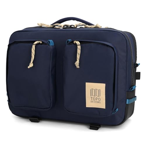 Topo Designs Global Briefcase + Travel Pack (Navy/Sahara) - color: Eco-friendly / Navy / Sahara