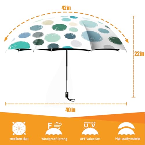 Folding Umbrella, Automatic Small Compact, Sun & Rain - color: MT52