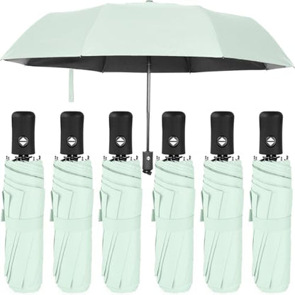 Jexine Windproof Travel Umbrella Compact Small - color: Green