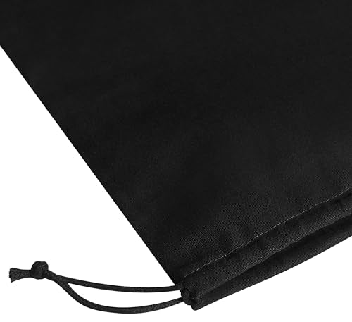 Heavy Duty Cotton Drawstring Bags 4-Pack - 270 GSM Thick Cloth Pouches for Gifts, Travel, Dice, Jewelry, Laundry - Double Drawstring (Rustic Black, 12 x 16 Inches) - color: Rustic Black, size: 12 x 16 Inches