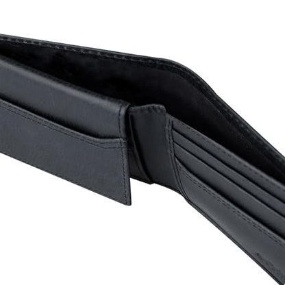 Columbia Mens RFID Slim Bifold Wallet With ID Window Black Two Tone - color: Black Two Tone