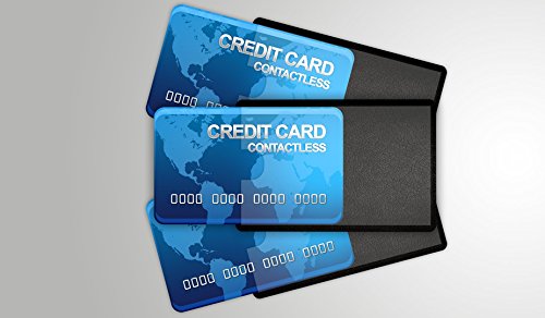 Credit Card Holder, 6 Premium RFID Blocking Sleeves with Clear Front for Easy Viewing, Prevent Identity or Financial Theft from High Tech Thieves