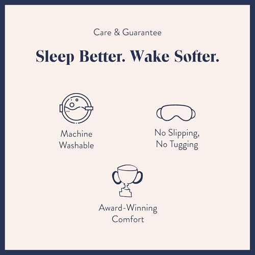 Brooklinen Silk Eye Mask Luxury Silk Comfort - Celestial Blue - color: Celestial Blue