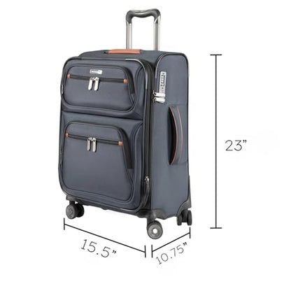 Ricardo Beverly Hills Montecito 3.0 Softside Luggage Collection Expandable Suitcases with Wheels and TSA Lock, 21 Carry-on (Graphite, 21-inch Carry-on) - color: Graphite, size: 21-inch Carry-on