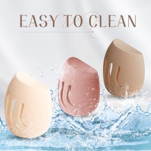 Silicone Makeup Sponge Holder,Fit All Sponges,Double-Sided Breathable(Beige - color: Beige*1