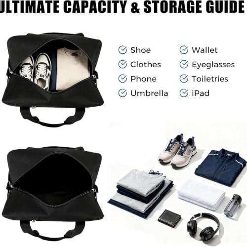 Uarition 14 inch Small Gym Bag, Mini Duffle Bag for Travel Sports- Grey - color: Grey