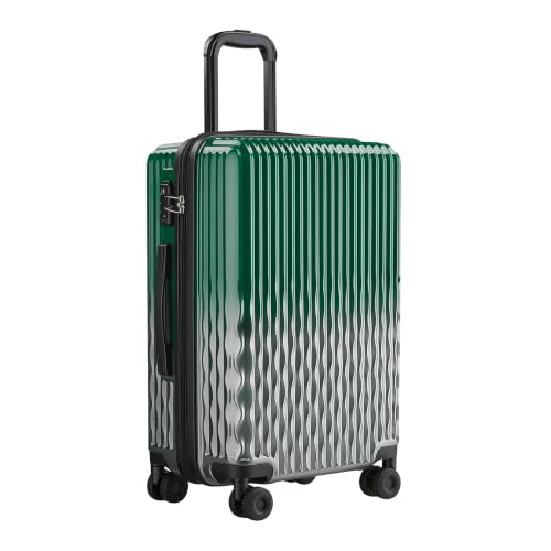 Carry on Luggage 22x14x9 Airline Approved, 20 Inch Expandable Hardside Luggage with Spinner Wheels, Hardshell Small Rolling Suitcase - color: Emerald Green, size: 20inch