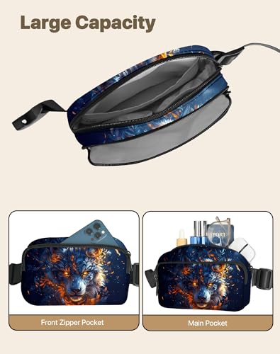 Fanny Pack 여행용 벨트 백 Everywhere 크로스바디 백 여성용 허리 팩 조절 가능한 스트랩 방수, 블랙., 패션 - color: 블랙.