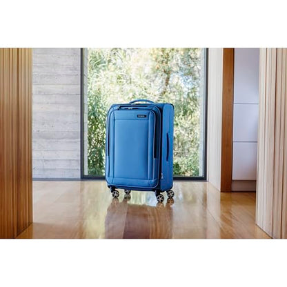 Samsonite Saire LTE Softside Expandable Luggage with Spinner Wheels, 3-Piece Set (20/25/28), Caribbean Blue - color: Caribbean Blue, size: 3-Piece Set (Carry on/Medium/Large)